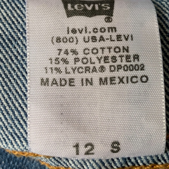 LEVI 512 CLASSIC SLIM TAPERED JEANS SIZE 12 - Picture 6 of 8